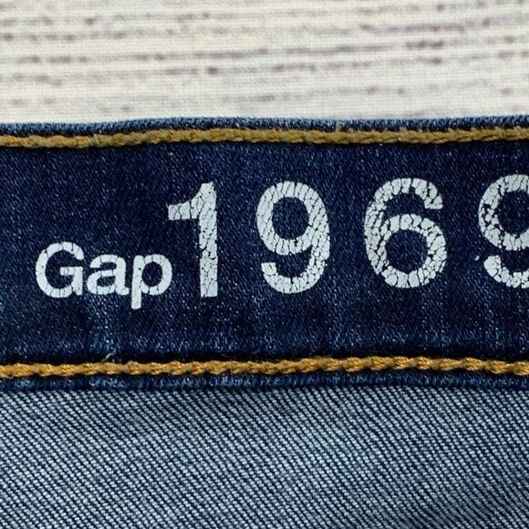 Gap 1969 Jeans sz 28 L Legging Skinny Dark Wash Inseam 31" Women's - Picture 8 of 10
